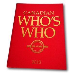 Canadian Whos Who 2010 Red HC Biography Genealogy‎ Toronto Grey Publishing